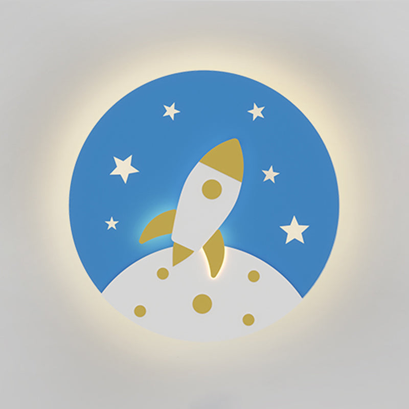 Modern Style Unique Shape Wall Sconce Metal 1 Light Sconce Lighting for Children's Room