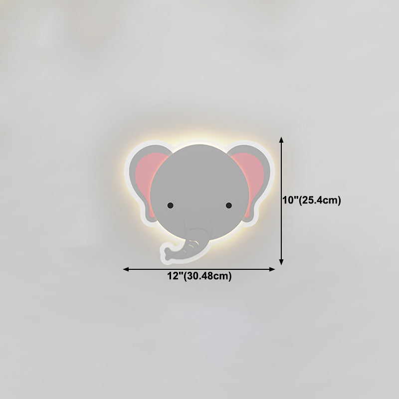 Modern Style Unique Shape Wall Sconce Metal 1 Light Sconce Lighting for Children's Room