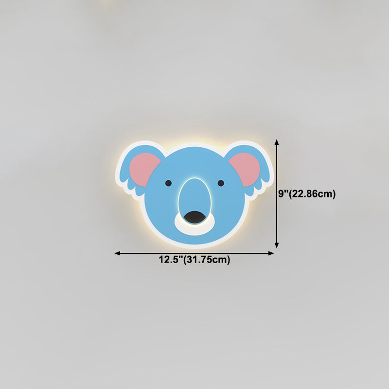 Modern Style Unique Shape Wall Sconce Metal 1 Light Sconce Lighting for Children's Room