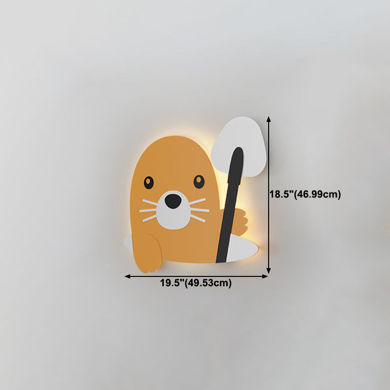 Modern Style Unique Shape Wall Sconce Metal 1 Light Sconce Lighting for Children's Room