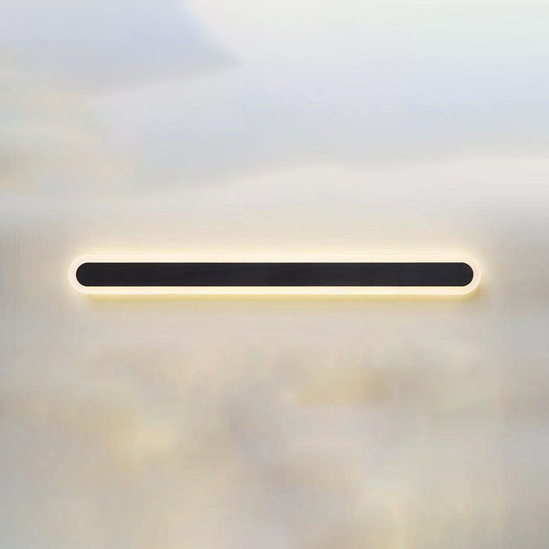 Modern Style Linear Shape Wall Sconce Metal 1 Light Sconce Lighting for Bedroom