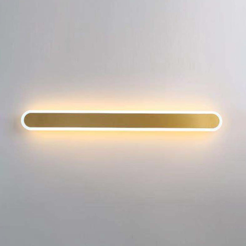 Modern Style Linear Shape Wall Sconce Metal 1 Light Sconce Lighting for Bedroom
