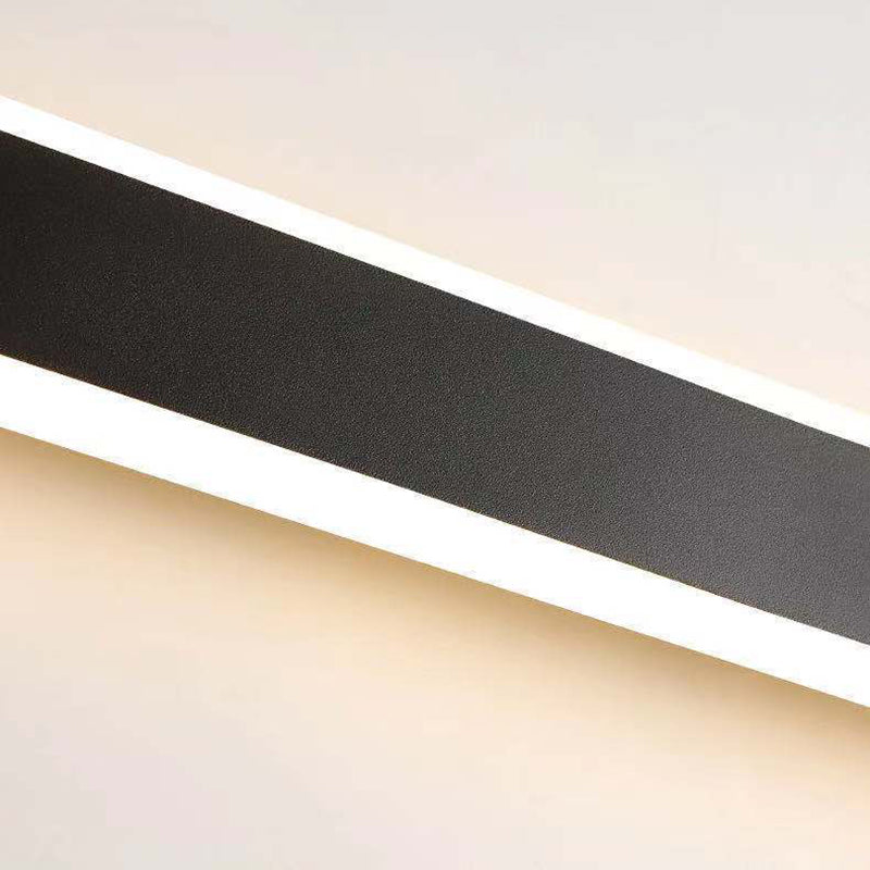 Modern Style Linear Shape Wall Sconce Metal 1 Light Sconce Lighting for Bedroom