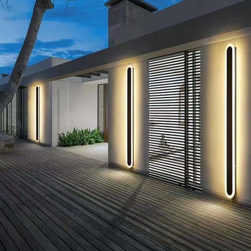 Modern Style Linear Shape Wall Sconce Metal 1 Light Sconce Lighting for Bedroom