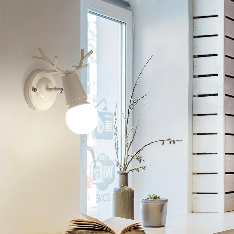 Modern Style Geometric Wall Lamps Metal 1 Light Wall Lighting for Living Room