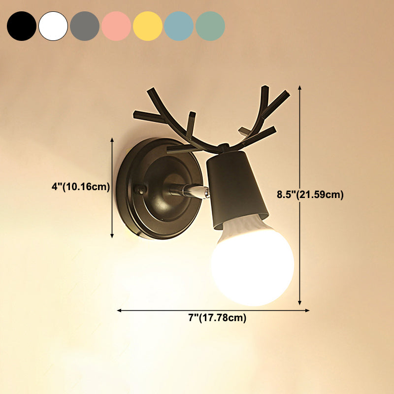 Modern Style Geometric Wall Lamps Metal 1 Light Wall Lighting for Living Room