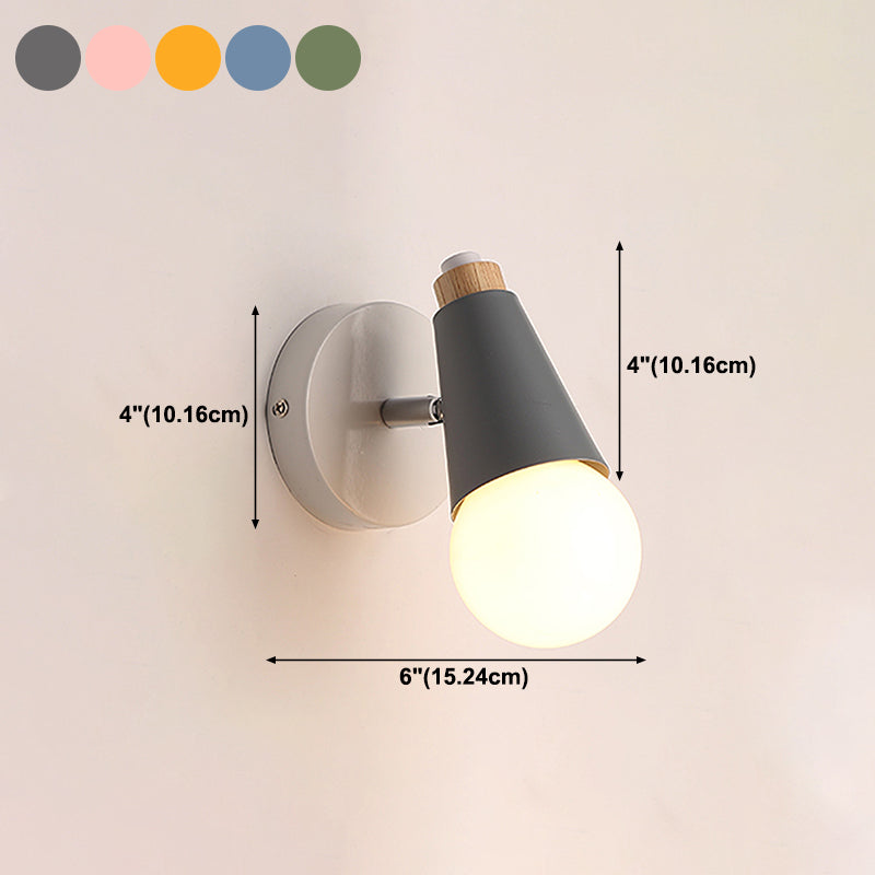 Modern Style Geometric Wall Lamps Metal 1 Light Wall Lighting for Living Room