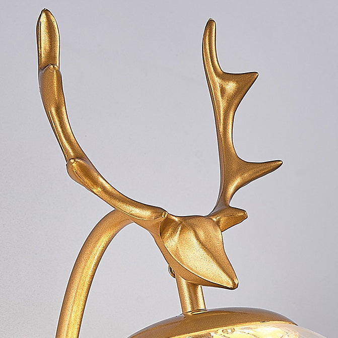 Modern Style Spherical Shape Wall Sconce Glass 1 Light Sconce Lighting for Bedside