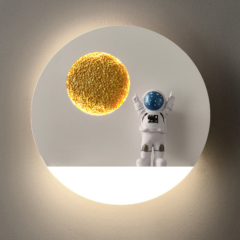 Modern Style Geometry Shape Wall Sconce Metal 1 Light Sconce Lighting for Bedroom