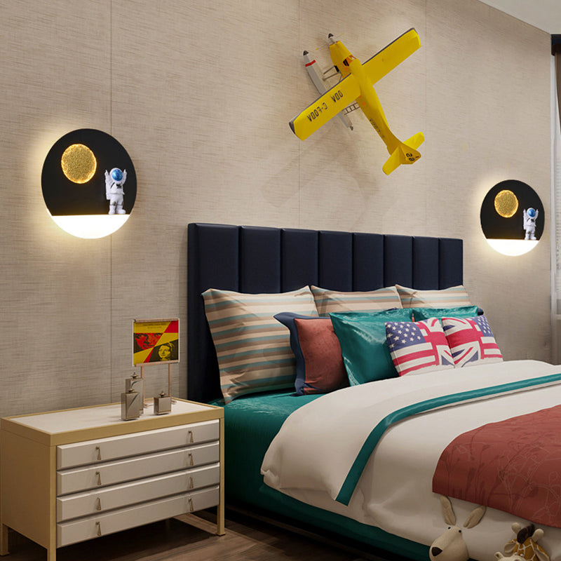 Modern Style Geometry Shape Wall Sconce Metal 1 Light Sconce Lighting for Bedroom