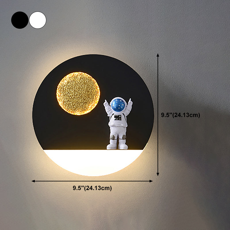 Modern Style Geometry Shape Wall Sconce Metal 1 Light Sconce Lighting for Bedroom