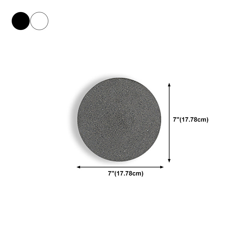 Concrete Circular Wall Sconce Simplicity Living Room LED Wall Lamp