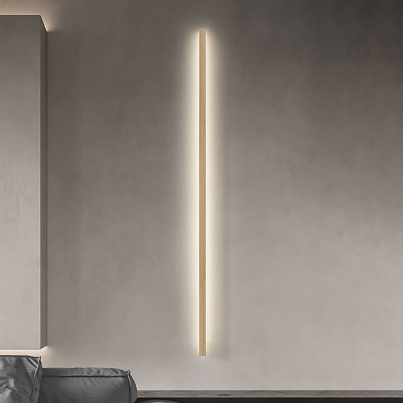 Modern Style Linear Shape Wall Sconce Wood Sconce Lighting for Bedroom
