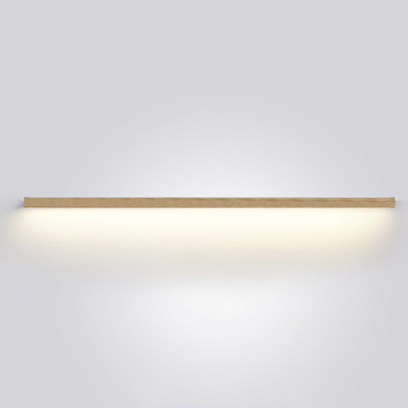 Modern Style Linear Shape Wall Sconce Wood Sconce Lighting for Bedroom