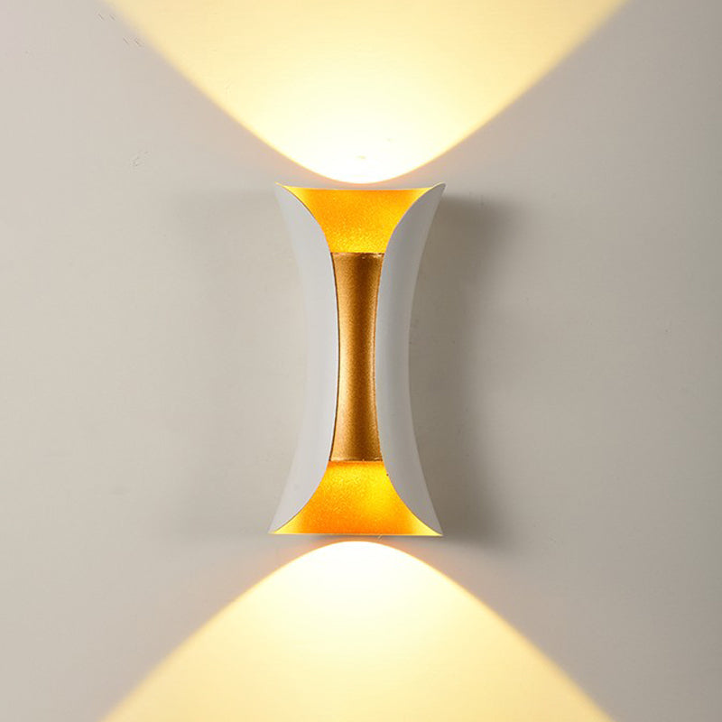 Modern Style Geometric Wall Light Sconces Metal 2 Lights Wall Washer Sconce