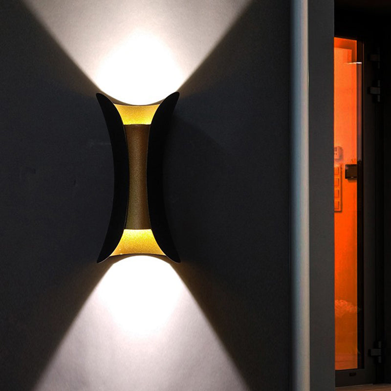 Modern Style Geometric Wall Light Sconces Metal 2 Lights Wall Washer Sconce