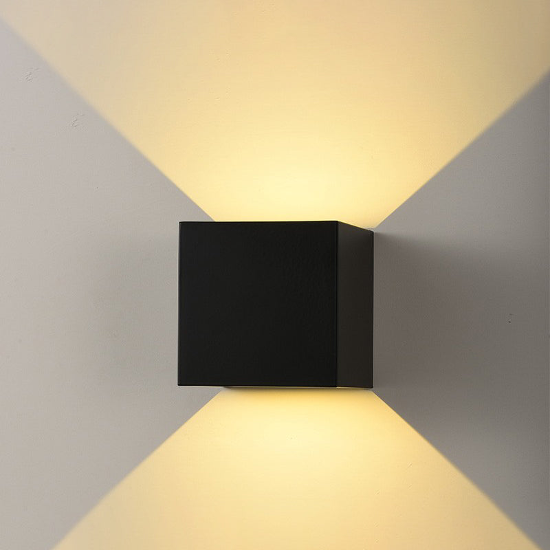 Modern Style Geometric Wall Light Sconces Metal 2 Lights Wall Washer Sconce