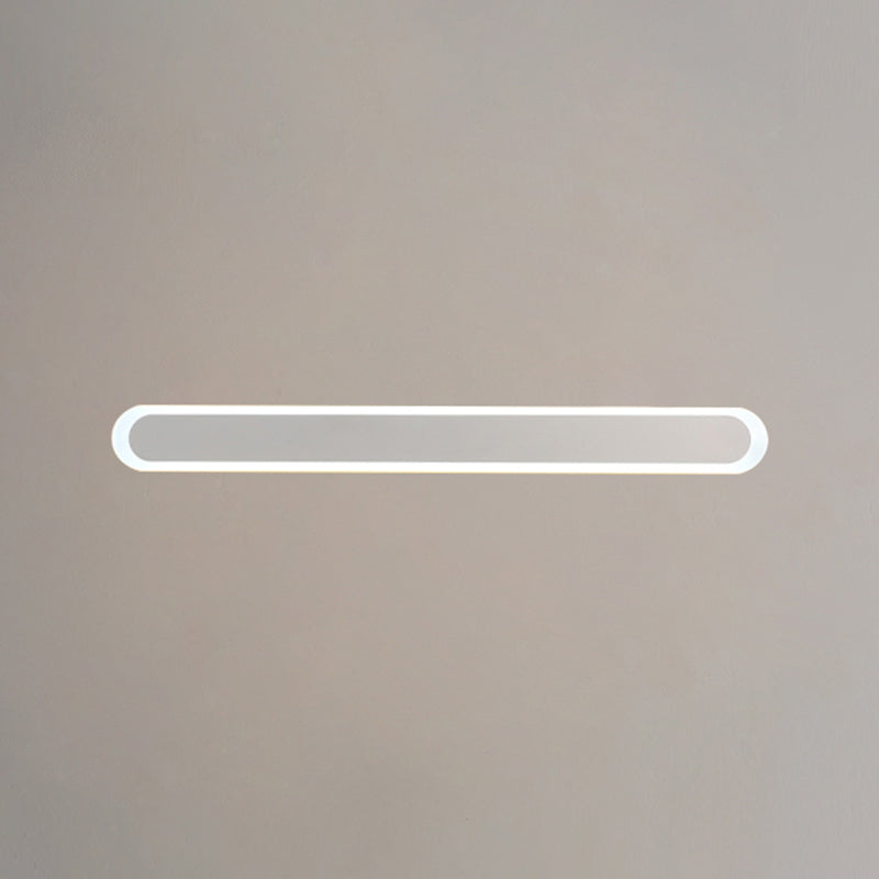 Contemporary Wall Sconce Straight LED Wall Light with Metal for Bedroom