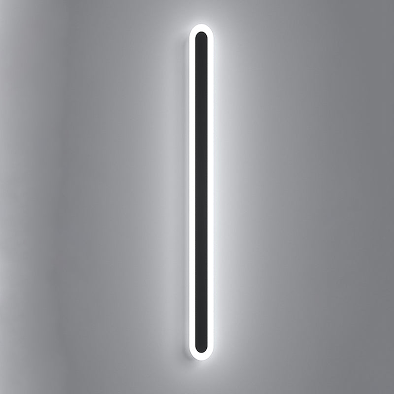 Contemporary Wall Sconce Straight LED Wall Light with Metal for Bedroom