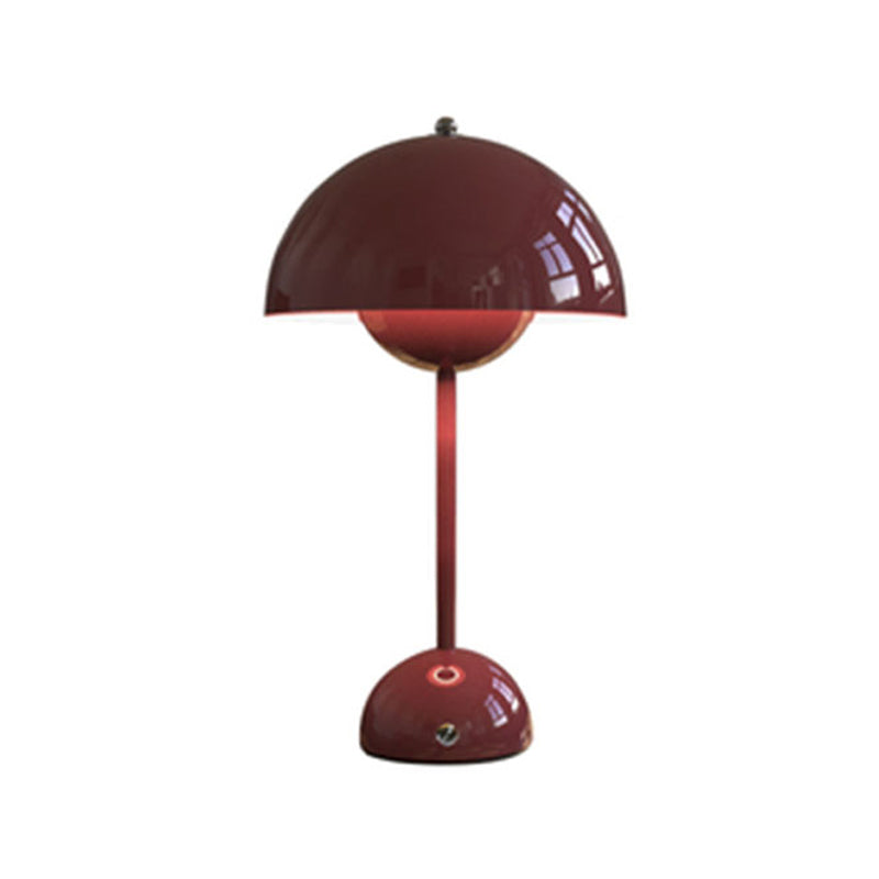 Contemporary Style Dome Night Table Lamps Metal 1-Light Table Lamp