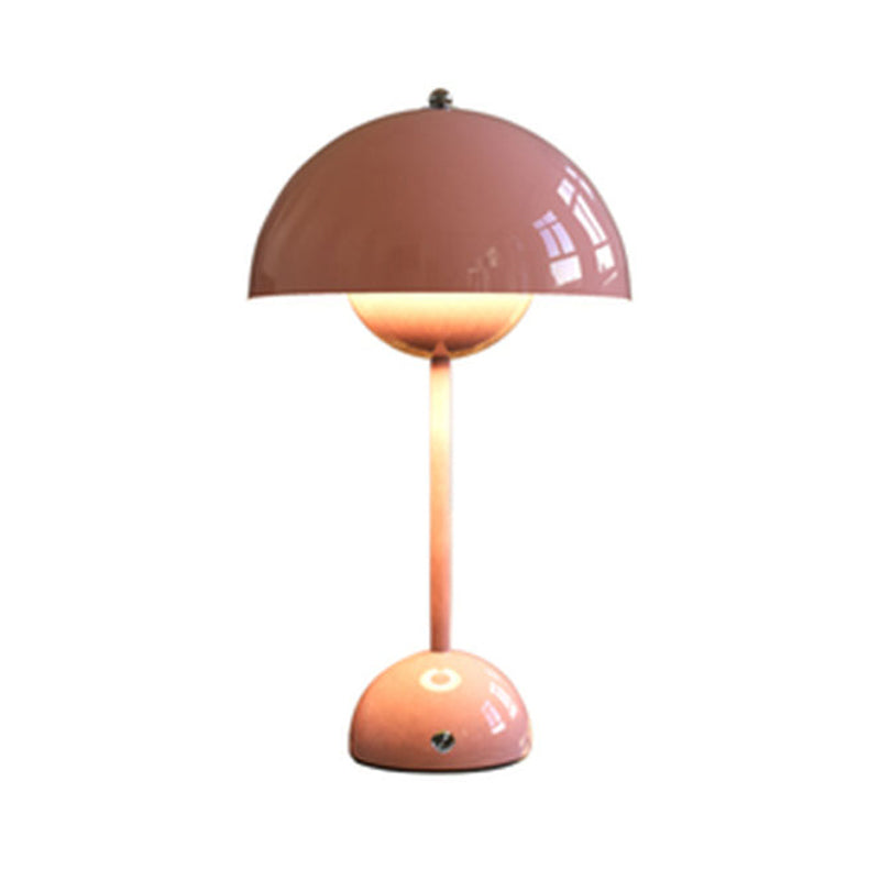 Lampes de table de nuit en dôme de style contemporain en métal lampe de table à 1 lumière