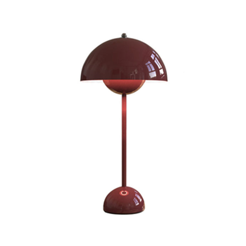 Contemporary Style Dome Night Table Lamps Metal 1-Light Table Lamp