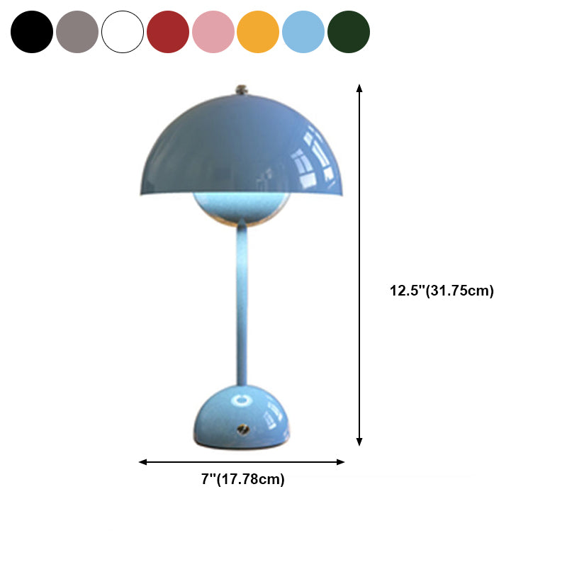 Contemporary Style Dome Night Table Lamps Metal 1-Light Table Lamp
