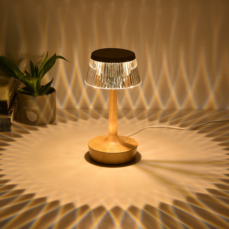 Contemporary Style Geometric Night Table Lamps Metal 1-Light Table Lamp