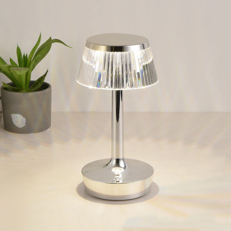 Contemporary Style Geometric Night Table Lamps Metal 1-Light Table Lamp