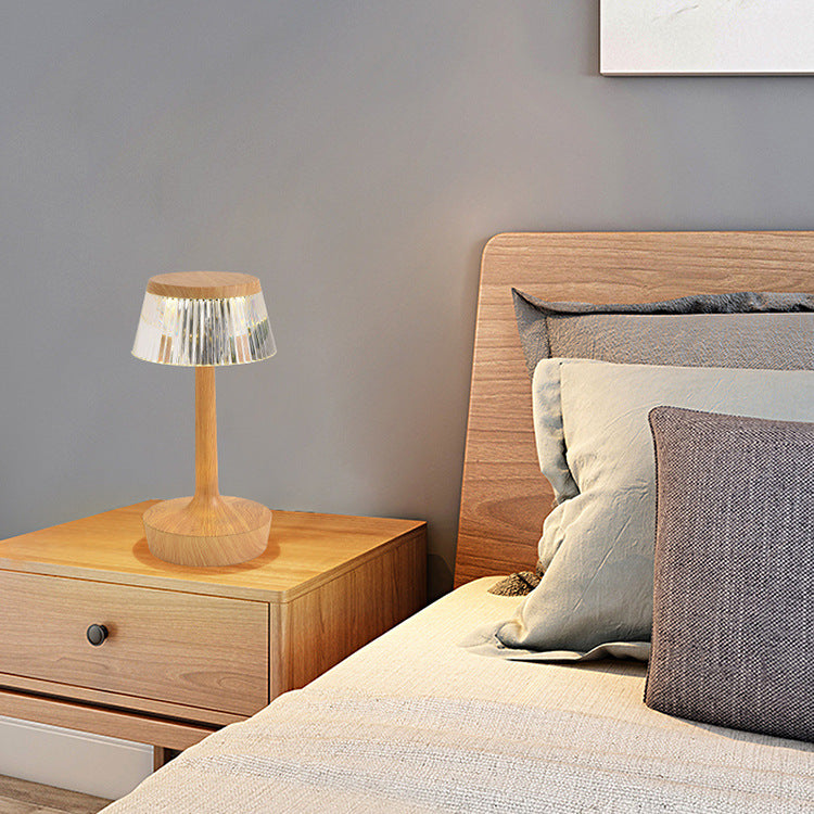 Contemporary Style Geometric Night Table Lamps Metal 1-Light Table Lamp