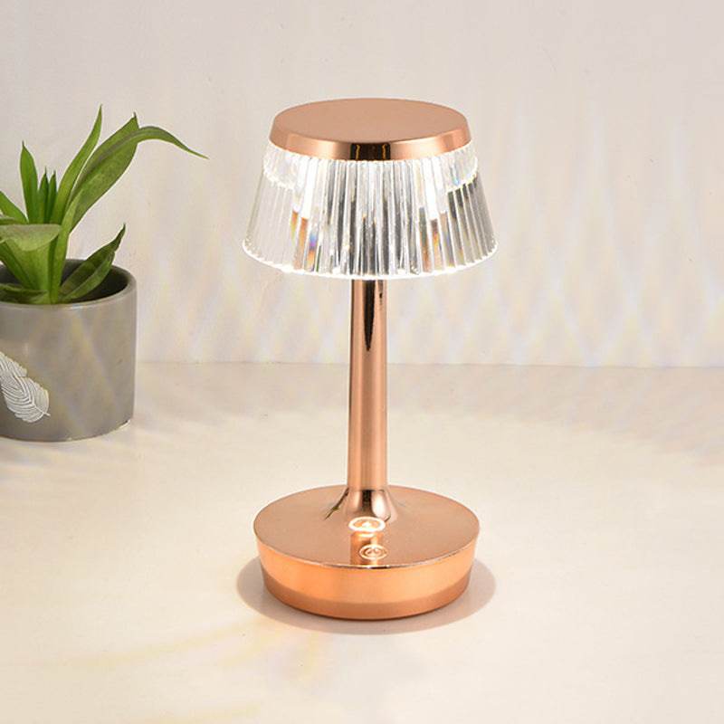 Lampes de table de nuit géométrique de style contemporain Metal 1 lampe de table à la lumière