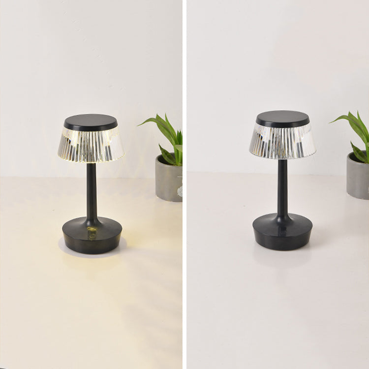 Contemporary Style Geometric Night Table Lamps Metal 1-Light Table Lamp