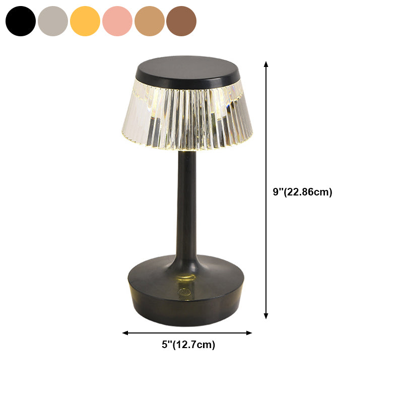 Contemporary Style Geometric Night Table Lamps Metal 1-Light Table Lamp