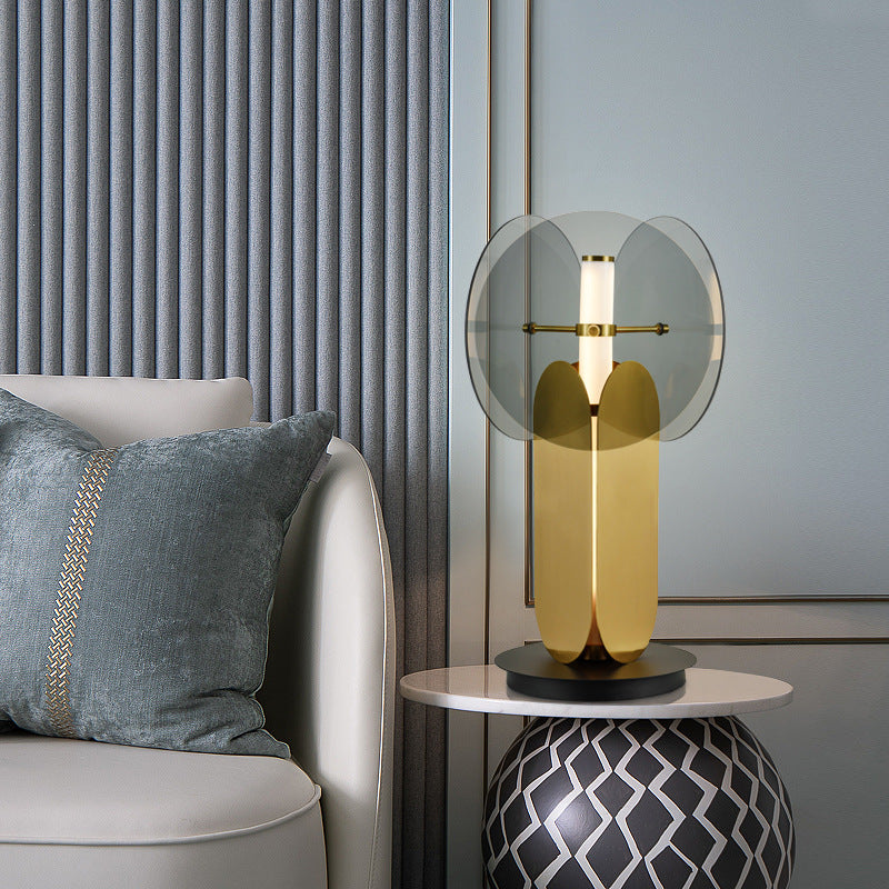 Multi Lights Geometric Night Table Lamps Modern Style Glass Table Lamp