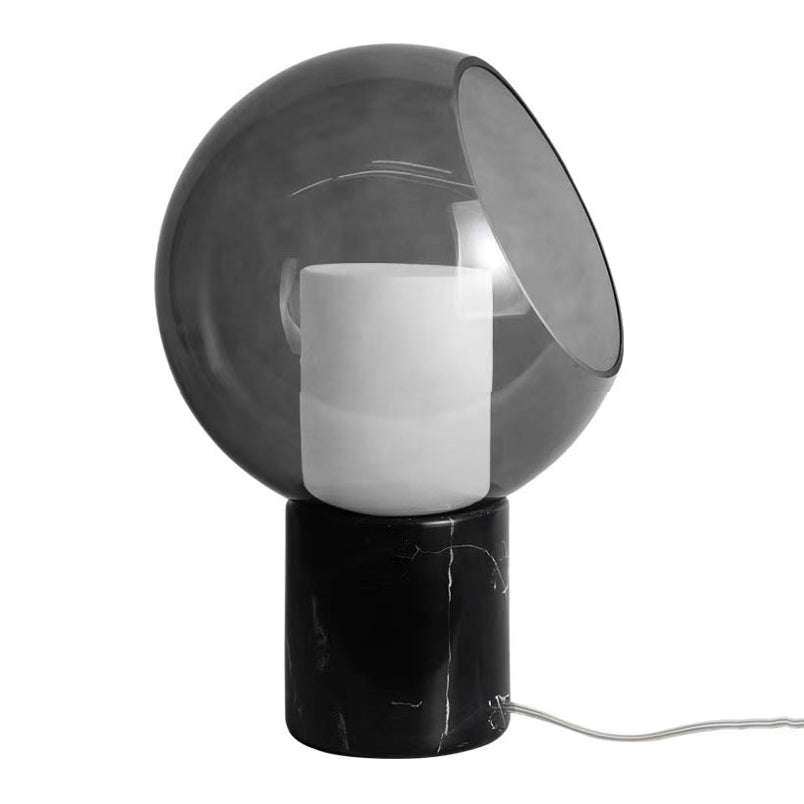 Modern Style Geometric Night Table Lamps Glass 1 Light Table Lamp