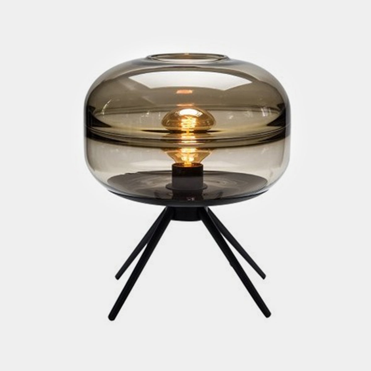 Modern Style Geometric Night Table Lamps Glass 1 Light Table Lamp