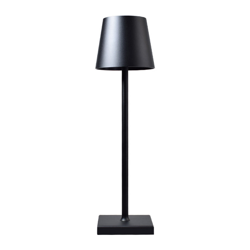Modern Style Drum Night Table Lamps Metal 1 Light Table Lamp