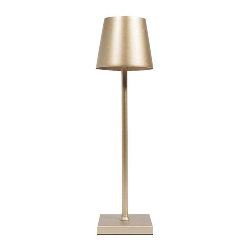 Modern Style Drum Night Table Lamps Metal 1 Light Table Lamp