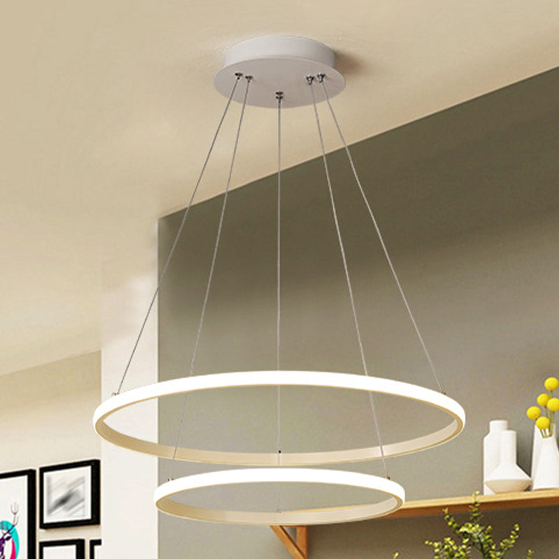 Modern Style Unique Chandelier Metal Multi Light Hanging Lamp for Dining Room