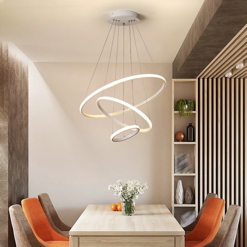 Modern Style Unique Chandelier Metal Multi Light Hanging Lamp for Dining Room