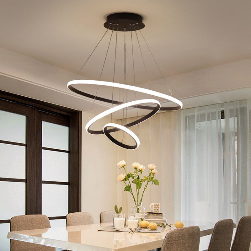 Modern Style Unique Chandelier Metal Multi Light Hanging Lamp for Dining Room