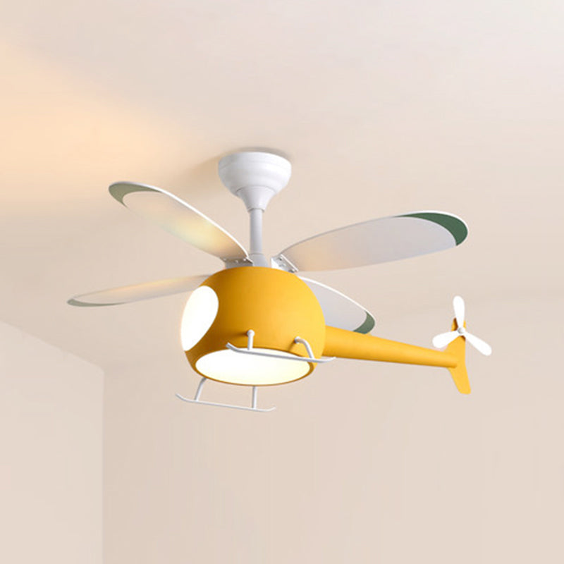 Modern Style Ceiling Fan Lamp Metal Multi Light Ceiling Fan Lighting for Children's Room