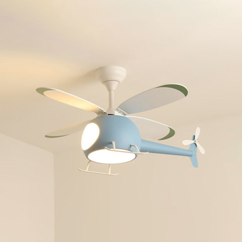 Modern Style Ceiling Fan Lamp Metal Multi Light Ceiling Fan Lighting for Children's Room