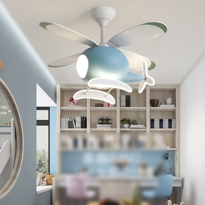 Modern Style Ceiling Fan Lamp Metal Multi Light Ceiling Fan Lighting for Children's Room