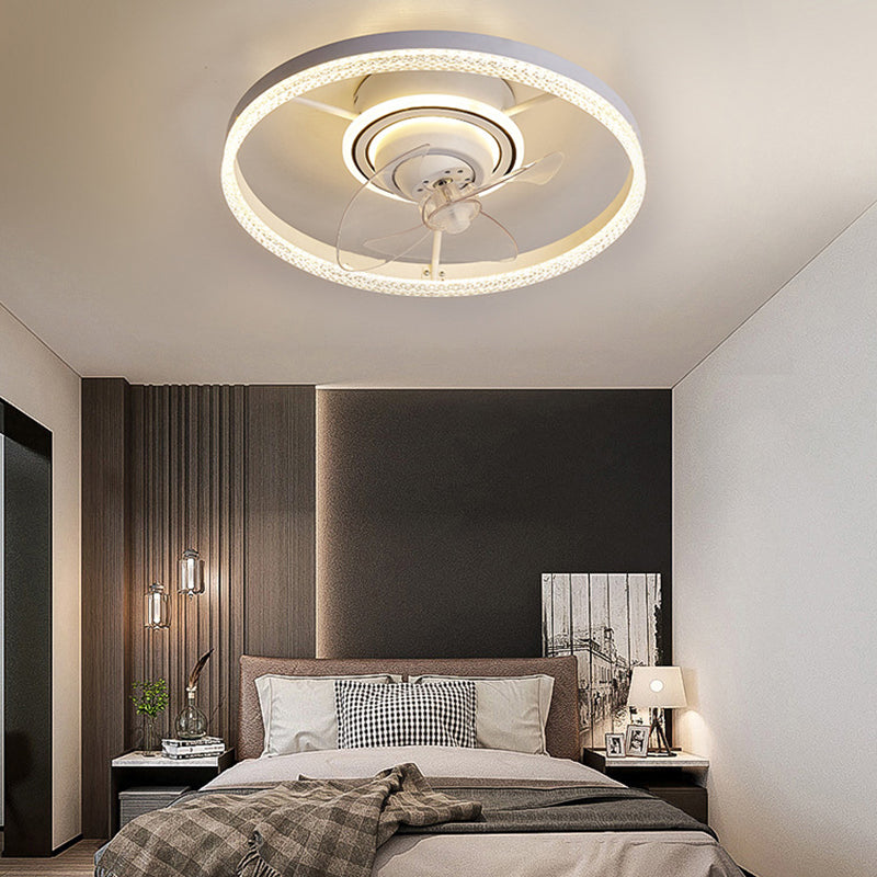 Modern Style Ceiling Fan Lamp Metal Multi Light Ceiling Fan Lighting for Living Room
