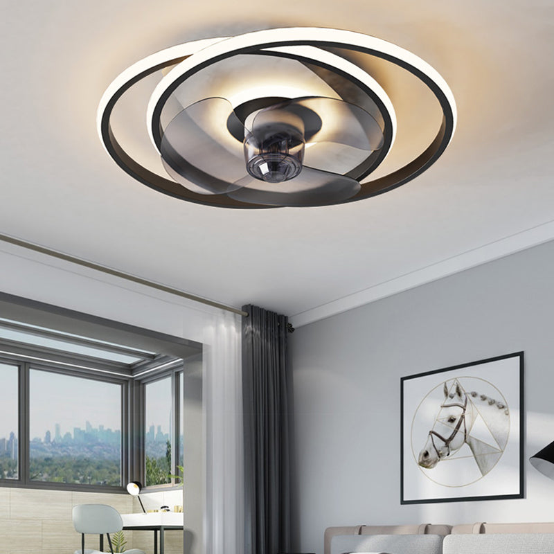 Modern Style Ceiling Fan Lamp Metal Multi Light Ceiling Fan Lighting for Bedroom