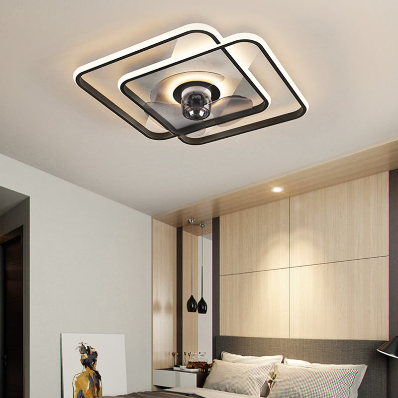 Modern Style Ceiling Fan Lamp Metal Multi Light Ceiling Fan Lighting for Bedroom