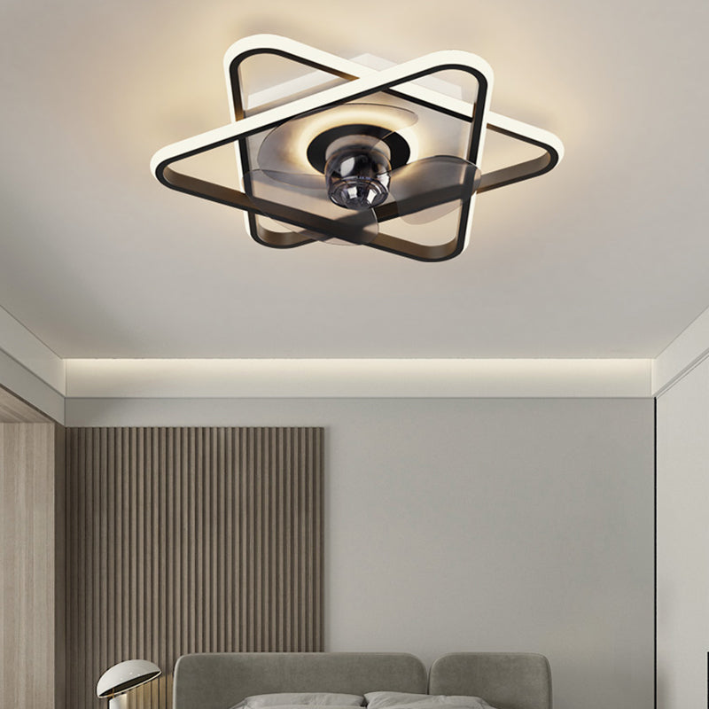 Modern Style Ceiling Fan Lamp Metal Multi Light Ceiling Fan Lighting for Bedroom