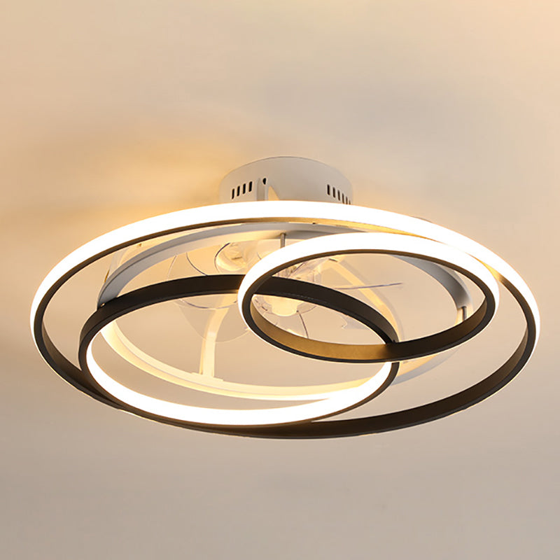 Modern Style Ceiling Fan Lamp Metal Multi Light Ceiling Fan Lighting for Bedroom