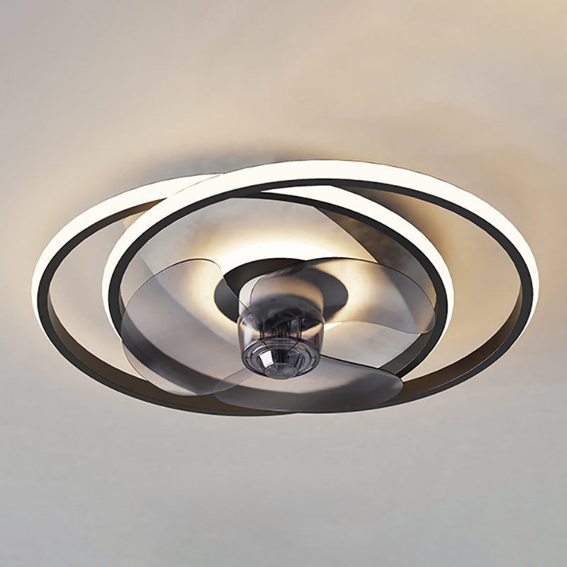 Modern Style Ceiling Fan Lamp Metal Multi Light Ceiling Fan Lighting for Bedroom